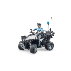 Bruder Police Quad With Light Skin Policeman And Accessories 63011