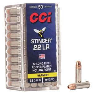 CCI Rimfire Stinger 22LR Varmint 32GR 50