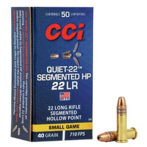CCI Quiet-22 Segmented HP 22LR Hollow Point Small Game 970