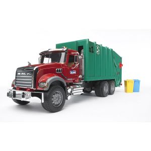 Bruder 02812 MACK Granite Rear Loading Garbage Truck