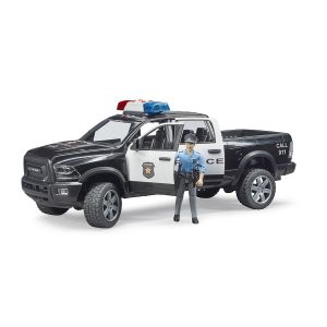 Bruder Police Ram 2500 With Policeman And Light & Sound Module 02505