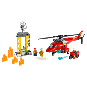 LEGO CITY Fire Rescue Helicopter 212 Pieces 60281