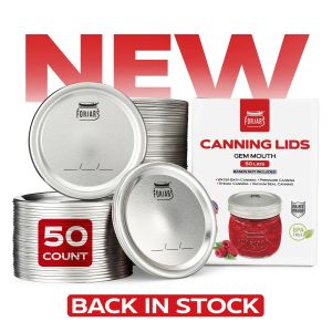 ForJars Gem Mouth Canning Lids 50 Pack
