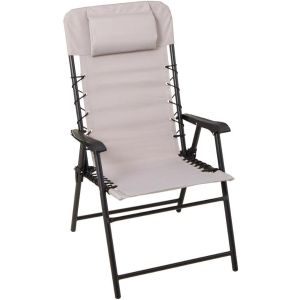 INSTYLE Fabric High Back Folding Chair - Grey