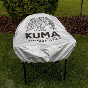 Kuma Lazy Bear Chair Cover - Silver