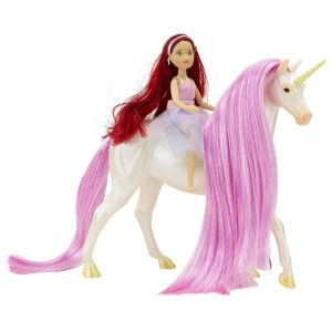 Breyer Magical Unicorn Sky & Fantasy Rider Meadow 61147