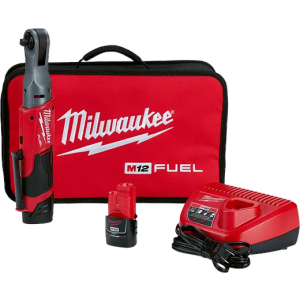 Milwaukee 2557-22 M12 Fuel 3/8" Ratchet 2 Battery Kit
