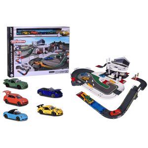 Majorette Porsche Deluxe Center With 5 Cars