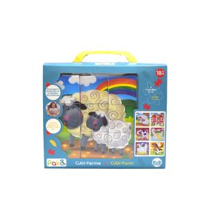 Pako Cubi-Farm Cube Puzzle 9 Pieces