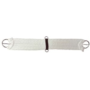Western Rawhide Rayon Cinch Two Tongues White 28 inch 343404-28