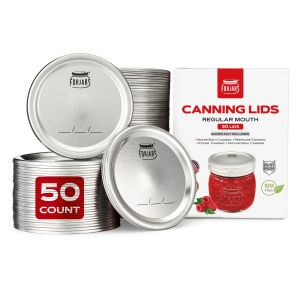 ForJars Regular Mouth Canning Lids 50 Pack