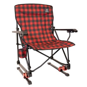 Kuma Spring Bear Chair Quad Fold - Red/Black