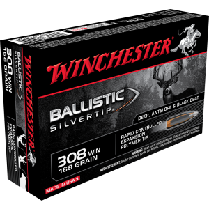 Winchester 308 Win Ballistic Silvertip 168GR SBST308A