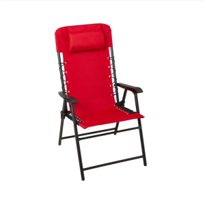 INSTYLE Fabric High Back Folding Chair - Red