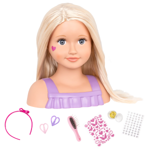 Our Generation Doll - Trista Styling Head - Fun Hairdressing Set With Stylish Accessories
