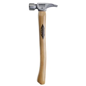 Stiletto Titanium 14OZ Milled Face Curved Hickory Hammer
