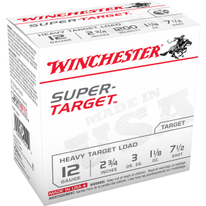 Winchester 12GA Super Target 2-3/4" 7-1/2 Shot TRGT12M7