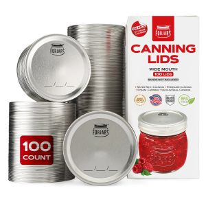 ForJars Wide Mouth Canning Lids 100 Pack
