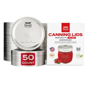 ForJars Wide Mouth Canning Lids 50 Pack