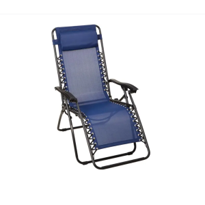 INSTYLE Outdoor Zero Gravity Camping Chair - Navy Blue