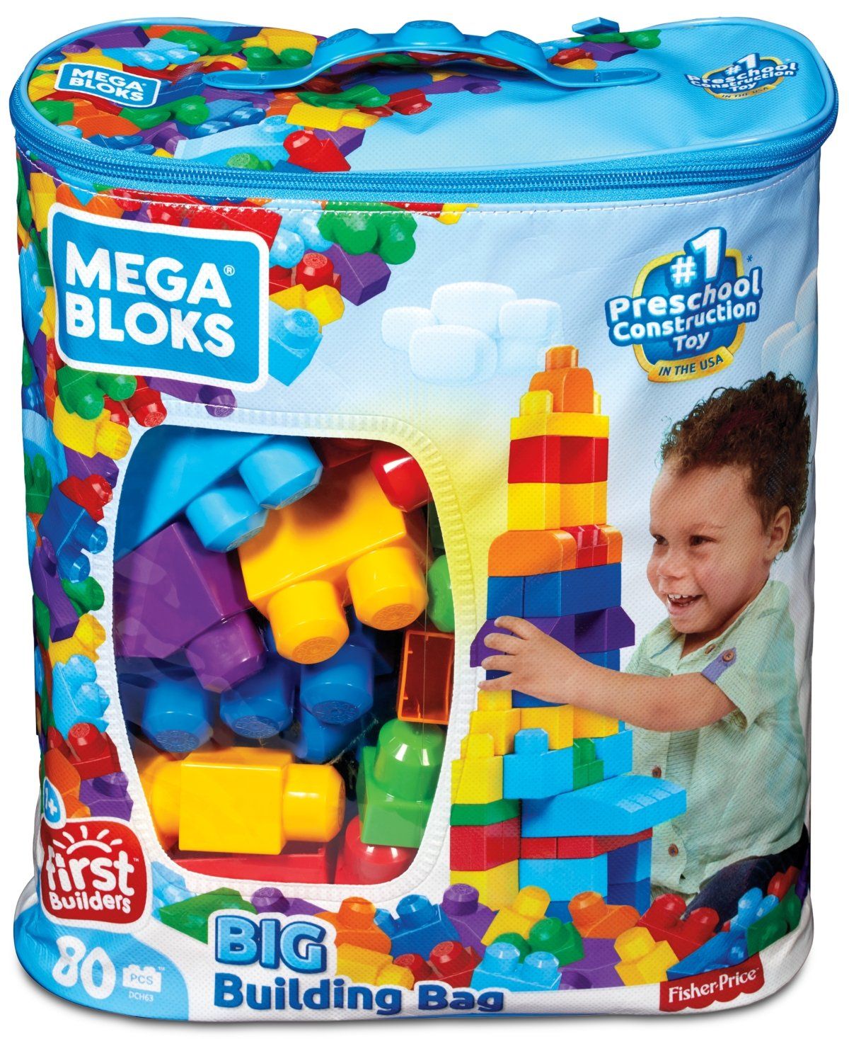 MEGA BLOKS 80 Piece First Builders Build Set