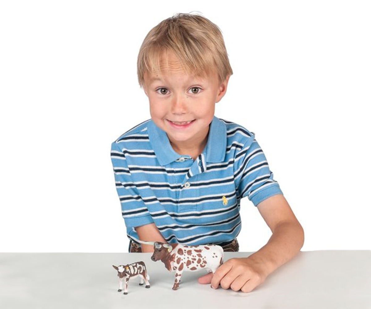 Big Country Farm Toys Longhorn CowCalf Pair