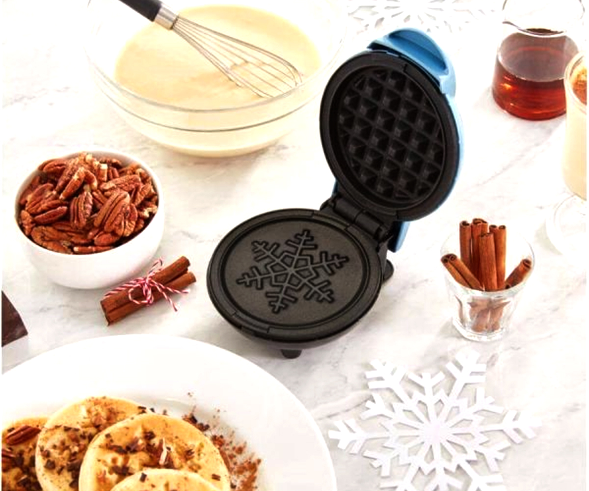 Dash Mini Snowflake Waffle Maker